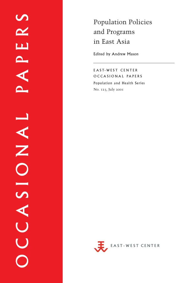Population policies and programs in East Asia