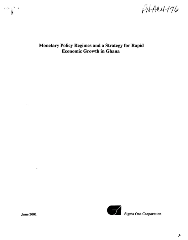 Monetary policy regimes and a strategy for rapid economic growth in Ghana