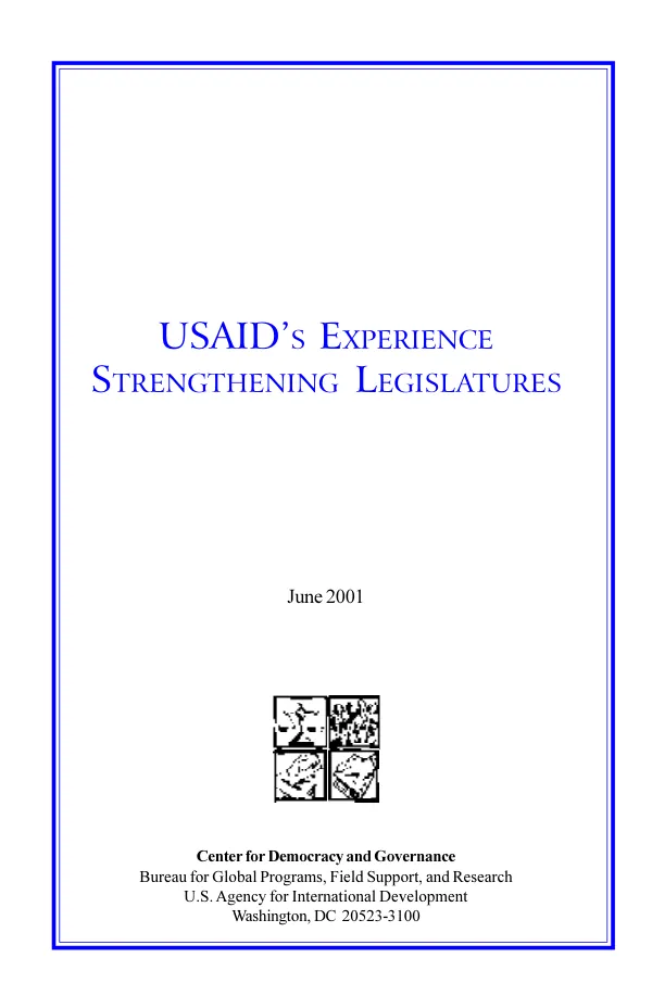 USAID"s experience strengthening legislatures