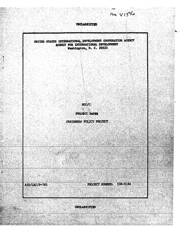 Caribbean policy project