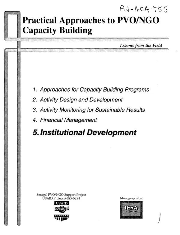 Institutional development