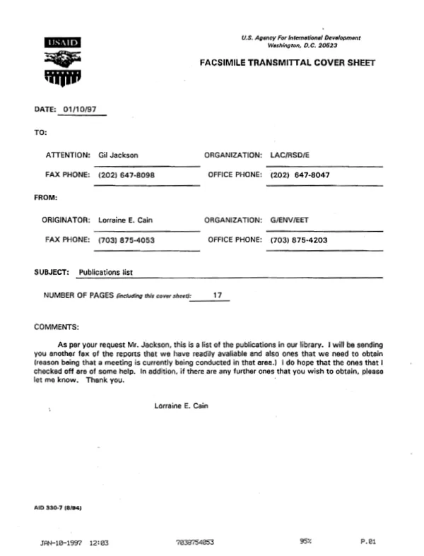 Publication and blue cover reports