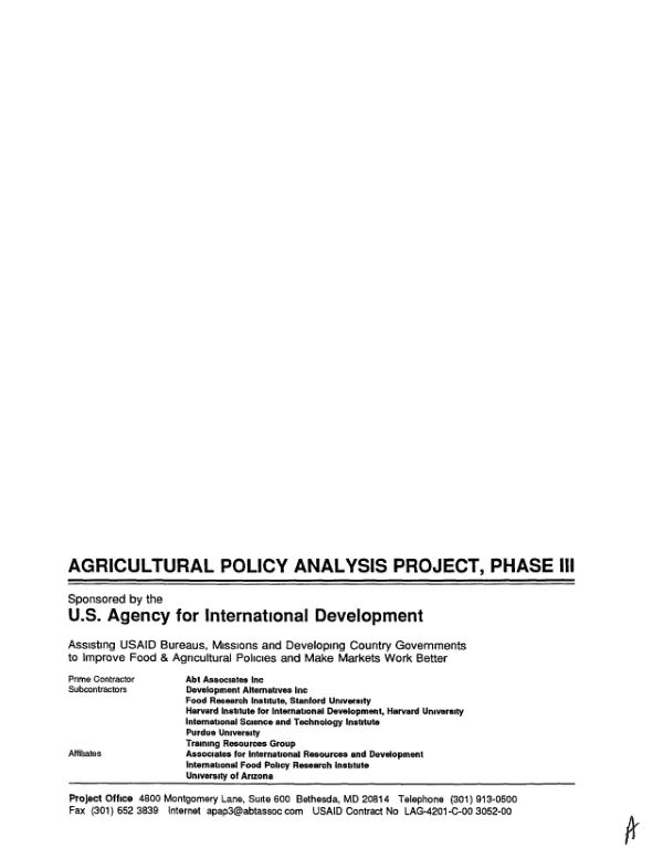 Study of North-West Mzimba smallholder tobacco (Kabwafu) project