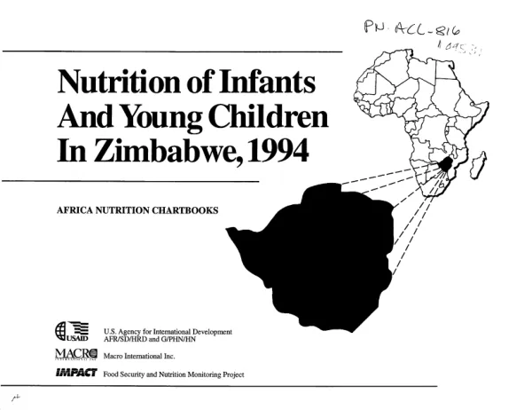 Nutrition of infants and young children in Zimbabwe : findings from the 1994 Zimbabwe DHS [demographic and health survey] survey
