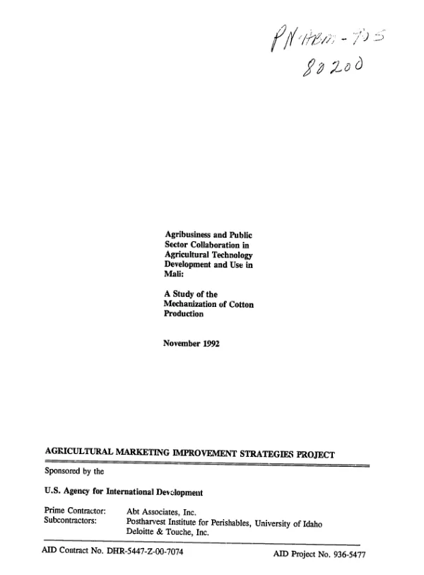 Democratic and electoral processes project : evaluation of the citizen participation component of USAID/El Salvador"s project no. 519-0391 -- final report