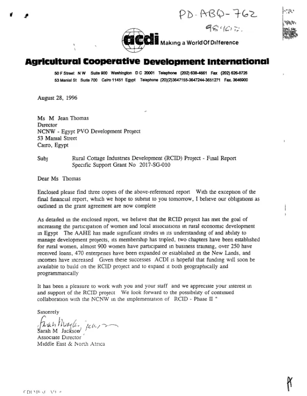 Intercountry technology transfer micro-business support
