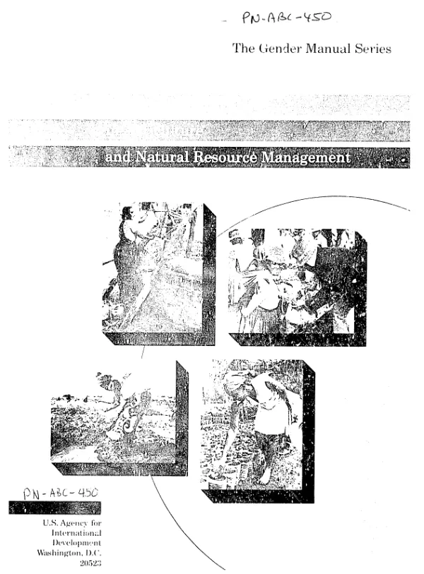 Gender issues in agriculture and natural resource management