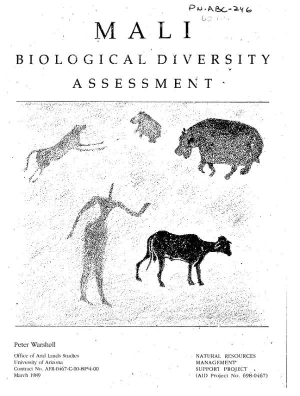Mali biological diversity assessment