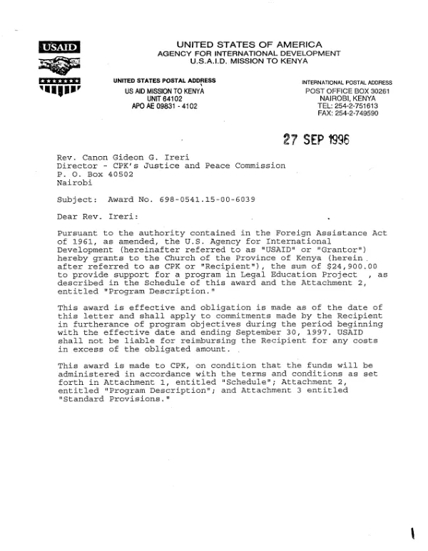 Agricultural policy research program (grant no. AID-492-G-SS-5091-00) : final report