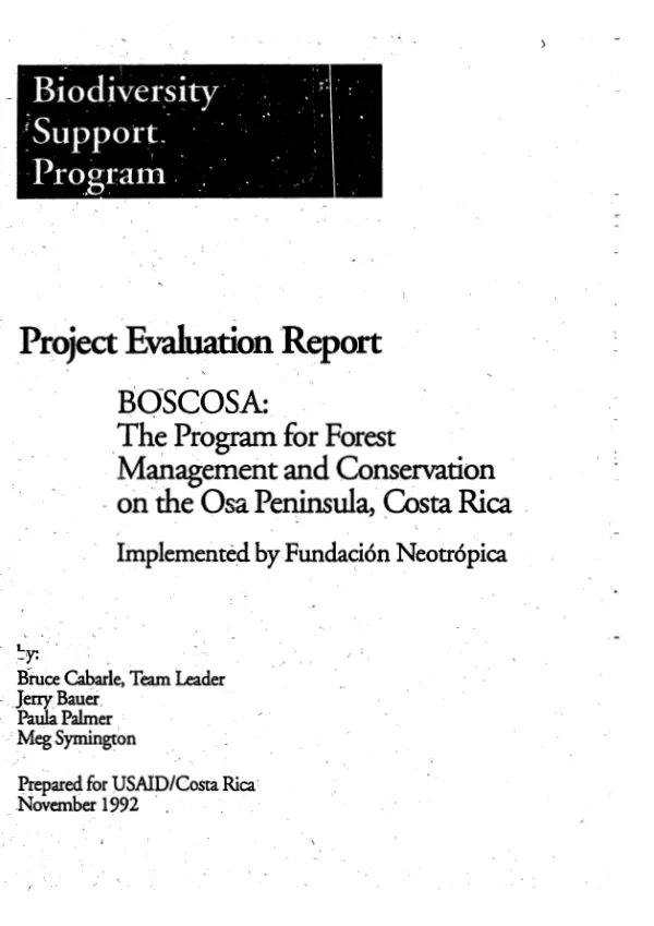 Mid-term evaluation : food aid management institutional support assistance program for the period covering October 1, 1998-March 31, 2001