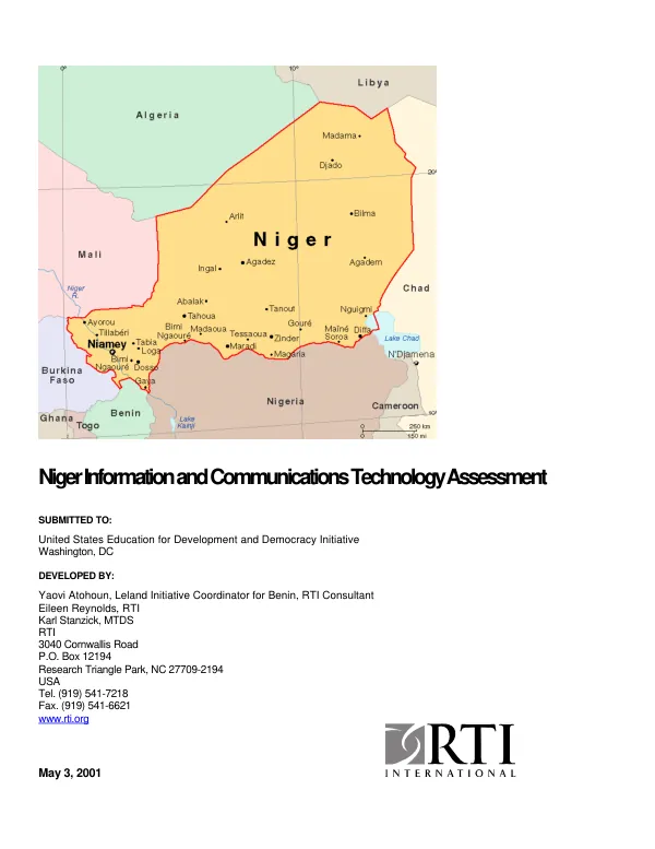 Niger information and communications technology (ICT) assessment