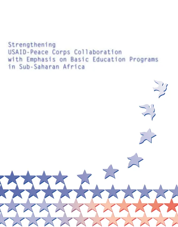 Strengthening USAID-Peace Corps collaboration with emphasis on basic education programs in Sub-Saharan Africa