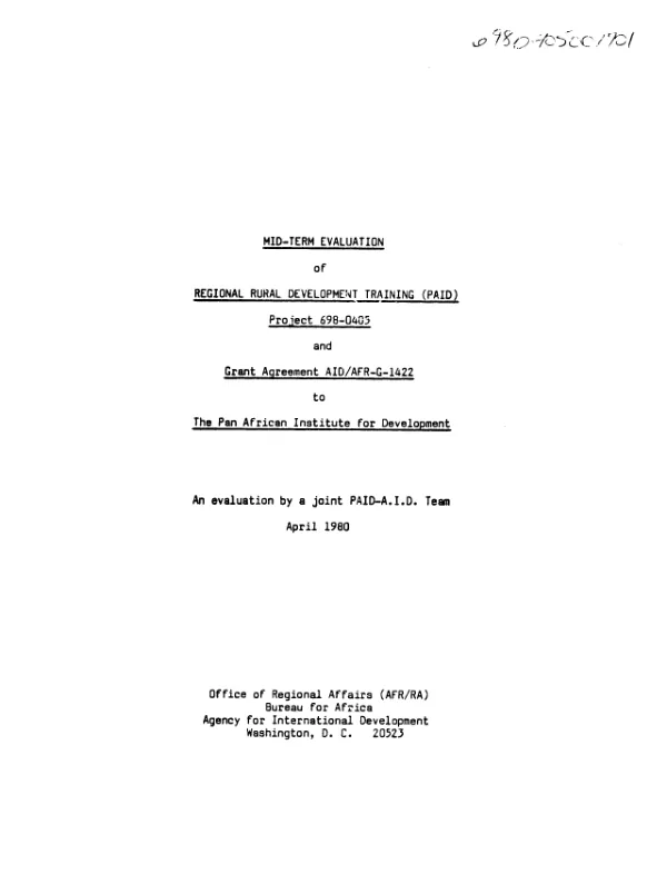 Microfinance/microenterprise strategic assessment : final report