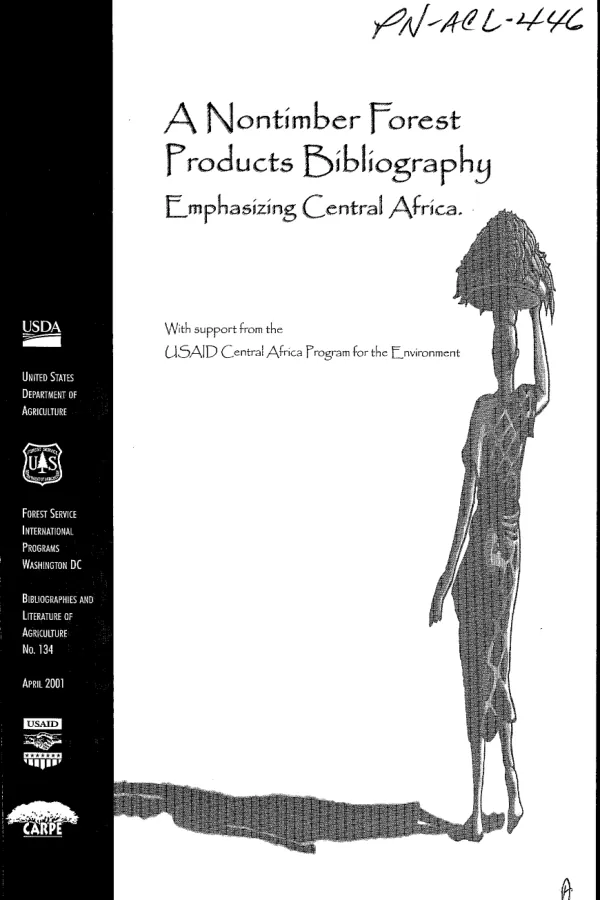 Nontimber forest products bibliography, emphasizing Central Africa