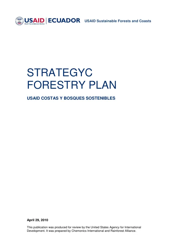 Strategyc [i.e. Strategic] forestry plan