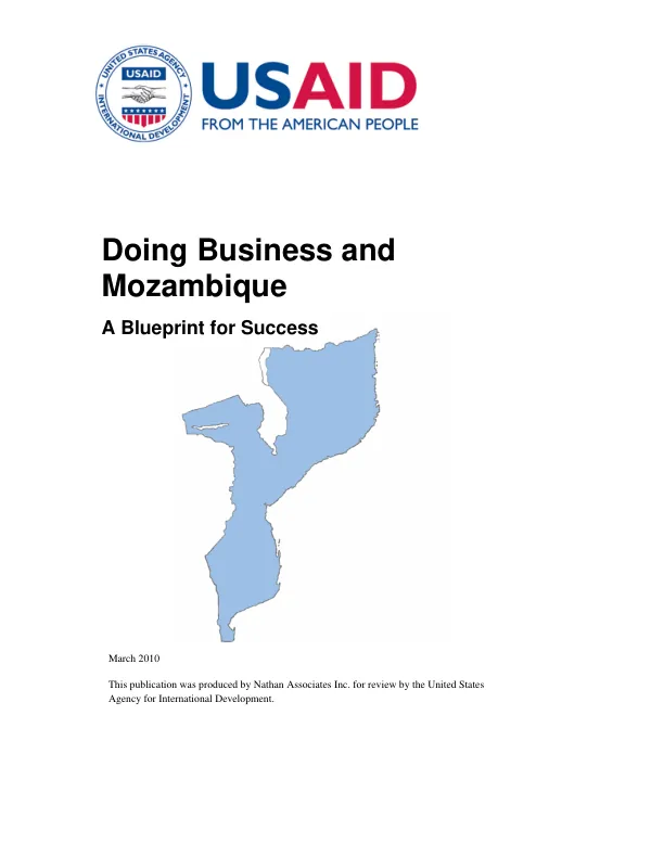 Doing business and Mozambique : a blueprint for success