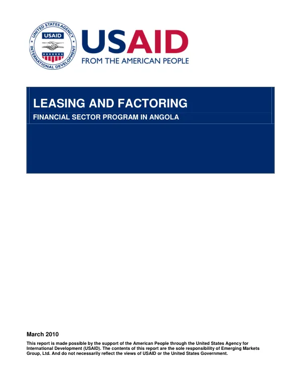Leasing and factoring
