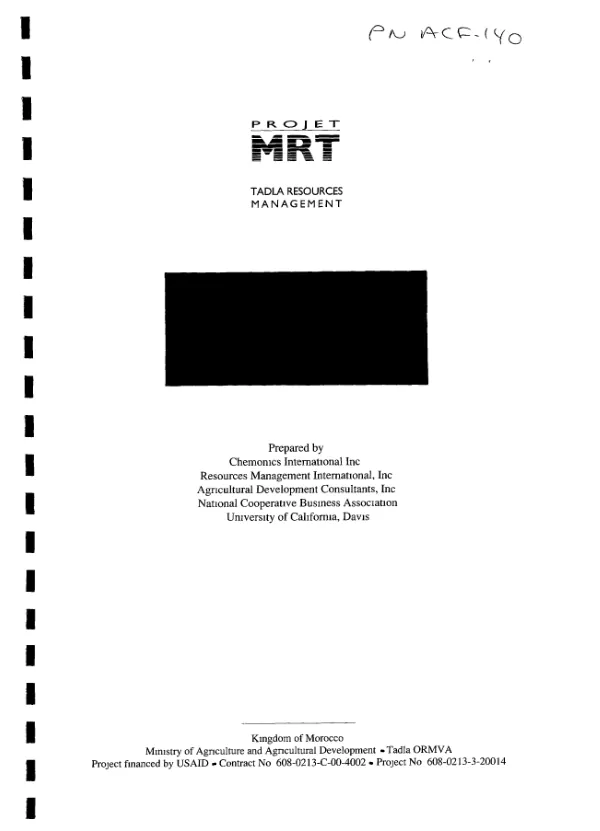 Biodiversity conservation monitoring and assessment report