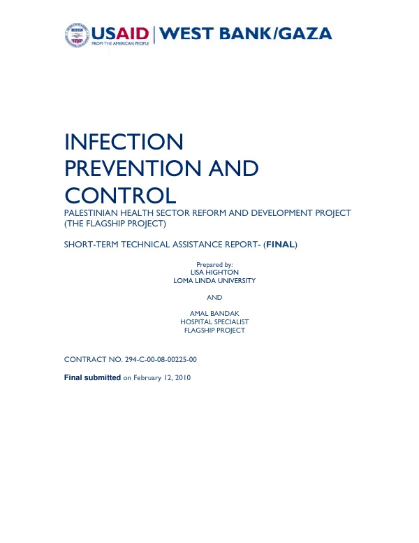 Infection prevention and control