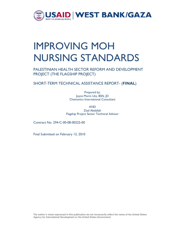 Improving MOH nursing standards