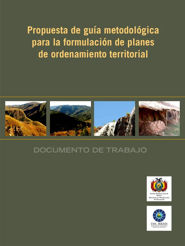 Propuesta de guia metodlologica para la formulacion de planes de ordensmiento territorial : documento de trabajo