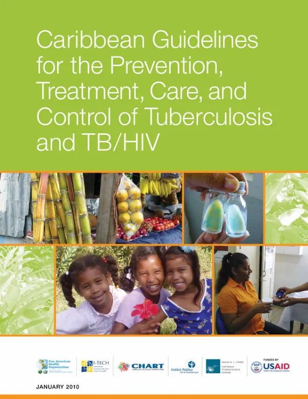 Caribbean guidelines for the prevention, treatment, care, and control of tuberculosis and TB/HIV