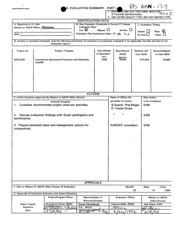 Commercial agricultural production and marketing (CAPM)