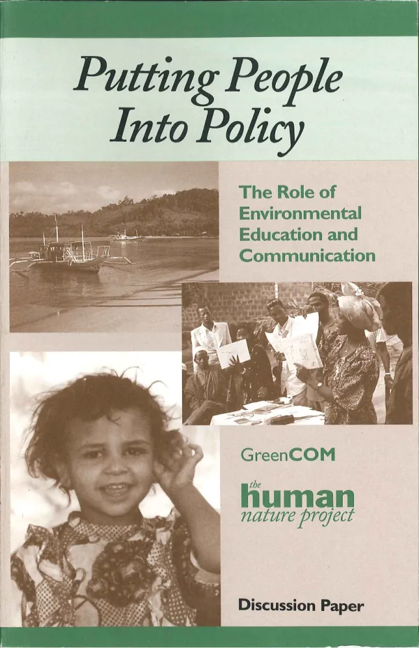 Putting people into policy : the role of environmental education and communication