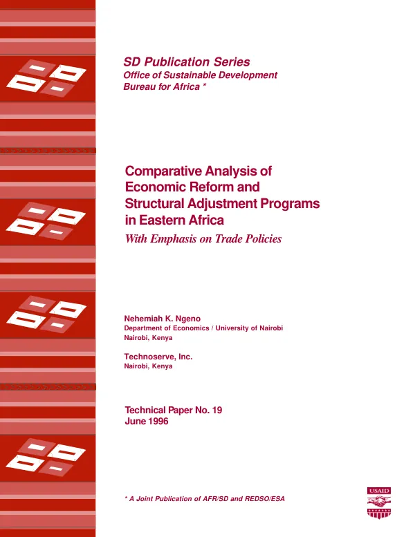 Comparative analysis of economic reform and structural adjustment programs in Eastern Africa with emphasis on trade policies