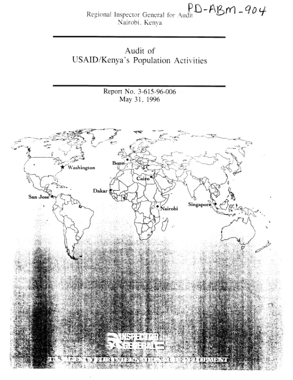 Audit of USAID/Kenya"s population activities