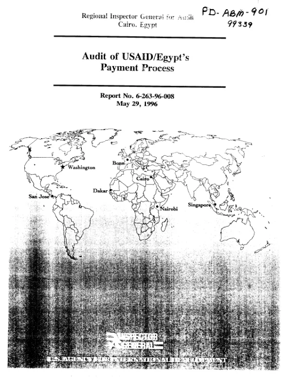 Audit of USAID/Egypt"s payment process
