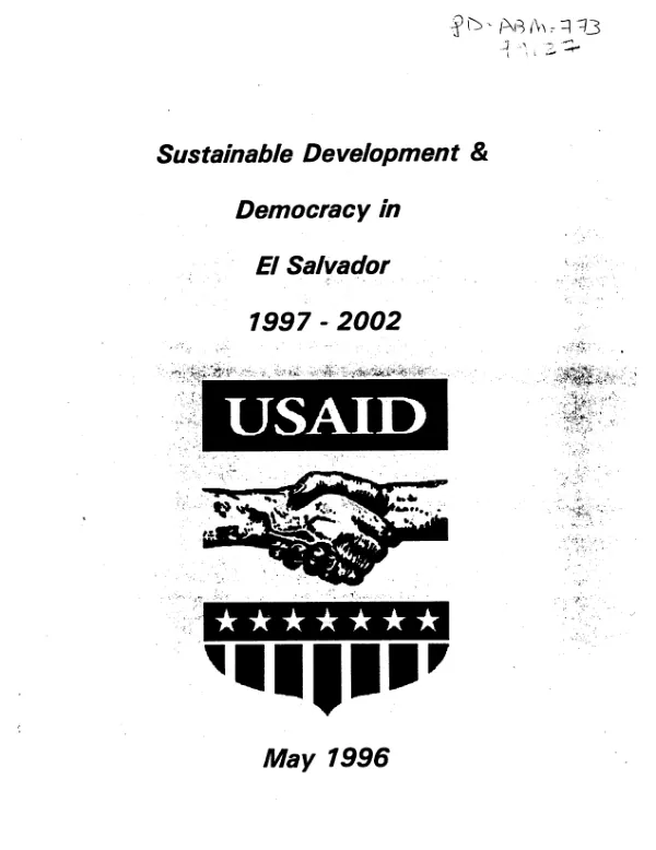 Sustainable development & democracy in El Salvador 1997-2002