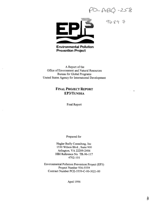 Final project report : EP3/Tunisia