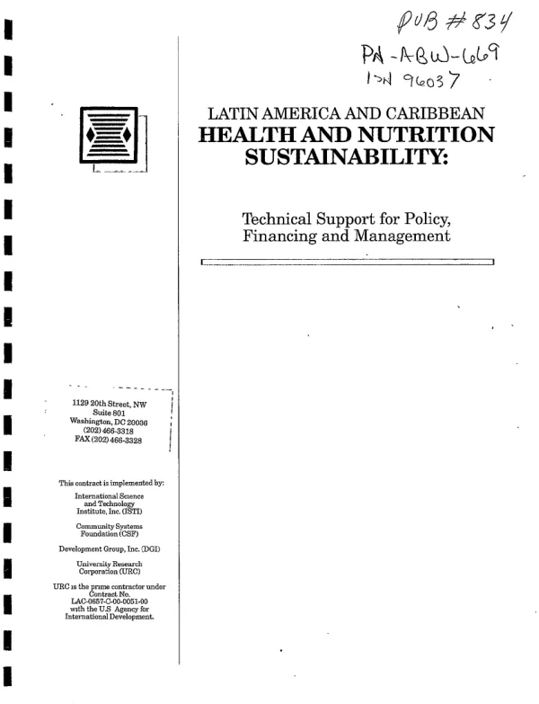 Guatemala -- field test of the pharmaceutical management indicators matrix : final report