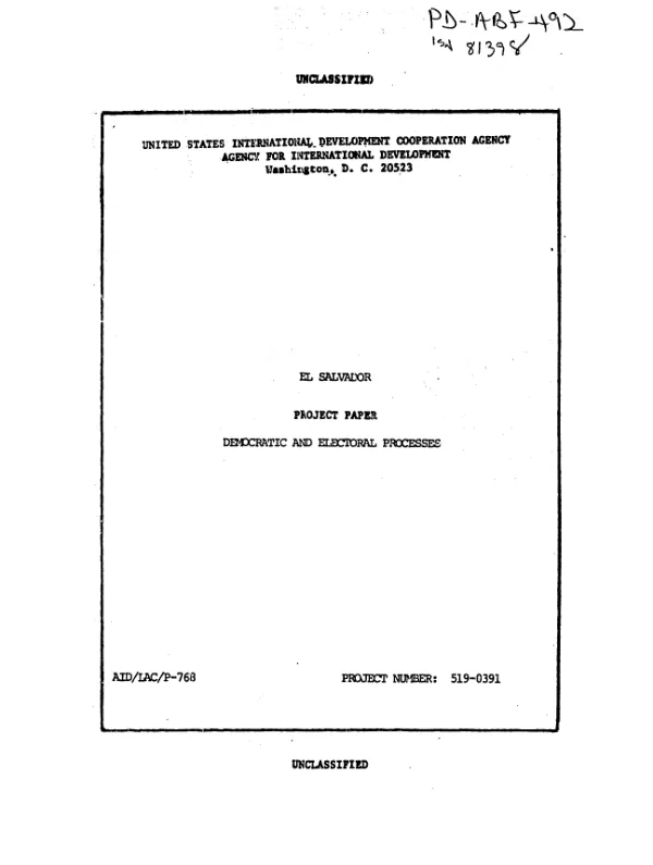 Democratic and electoral processes