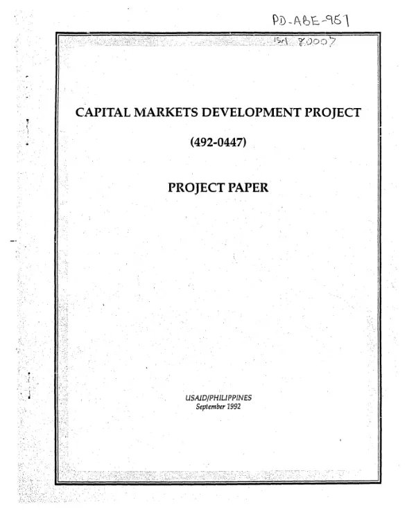 Capital markets development