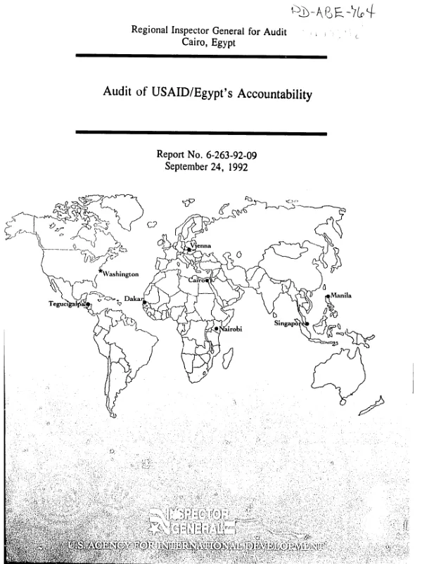Audit of USAID/Egypt"s accountability