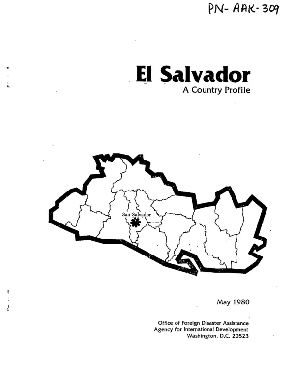 El Salvador : a country profile