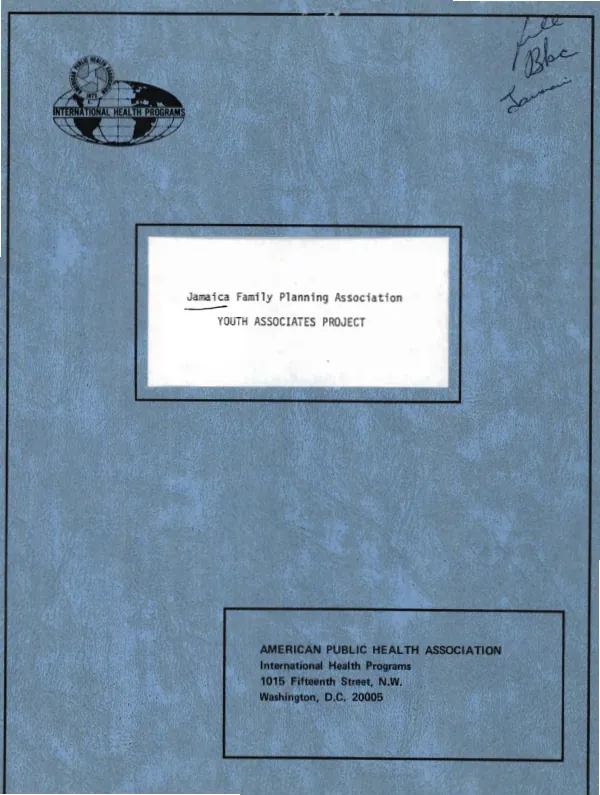 Jamaica Family Planning Association youth associates project