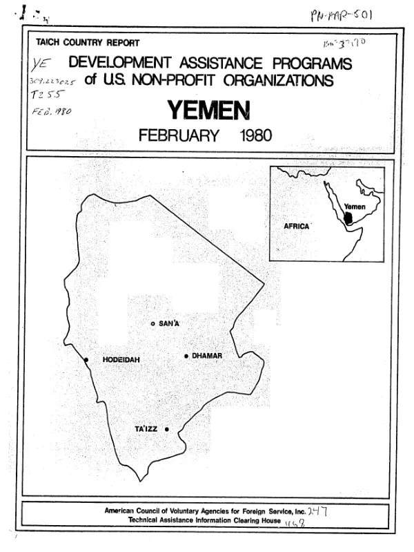 Development assistance programs for Yemen