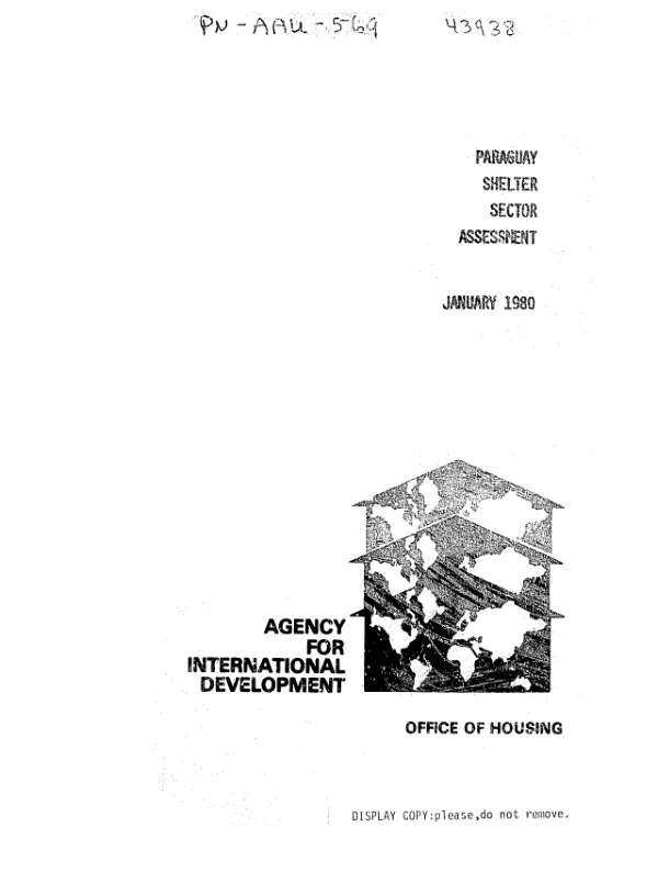 Paraguay shelter sector assessment