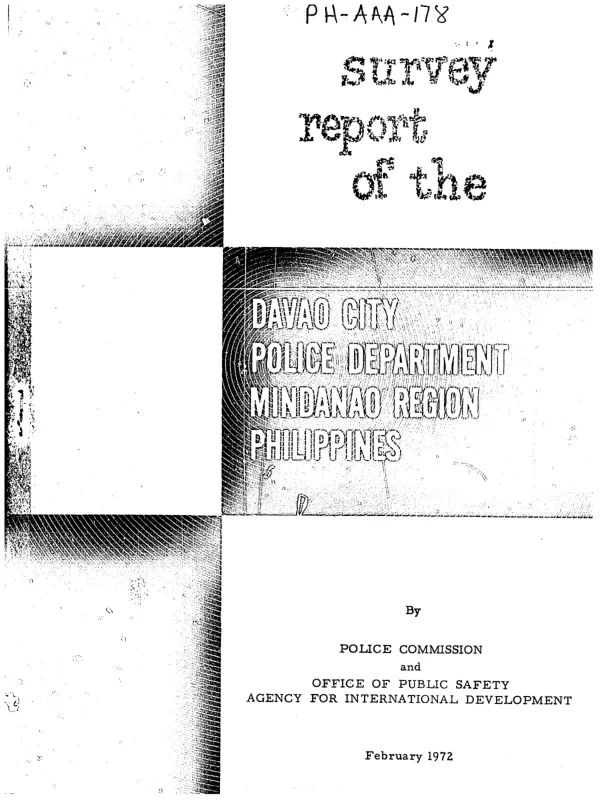 Survey report of the Davao City Police Department, Mindanao region, Philippines