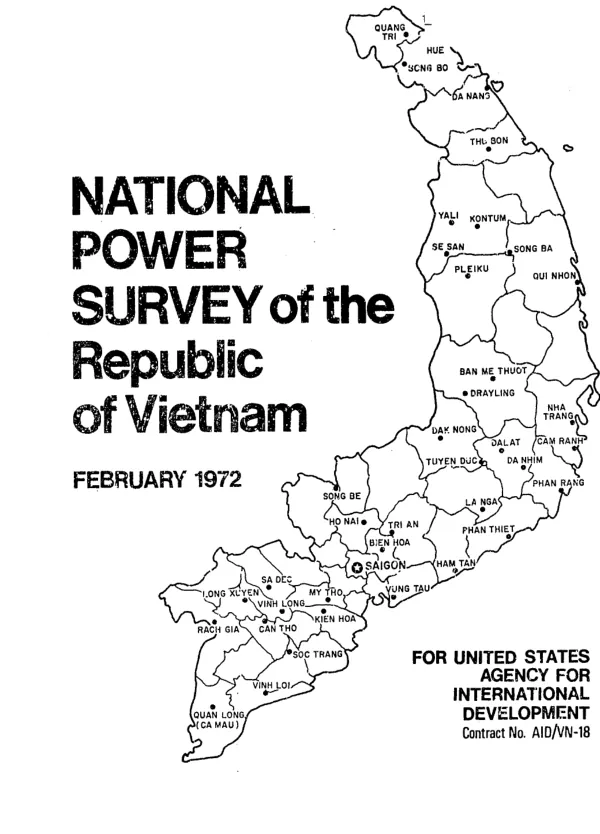 Report of the National Power Survey Team on the Republic of Vietnam