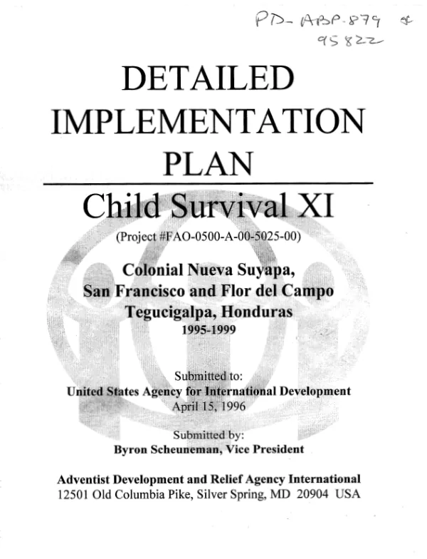 BEHAVIORAL SCIENCE HEALTH CASE STUDY CENTRAL AFRICAN REPUBLIC; CONSULTATION REPORT