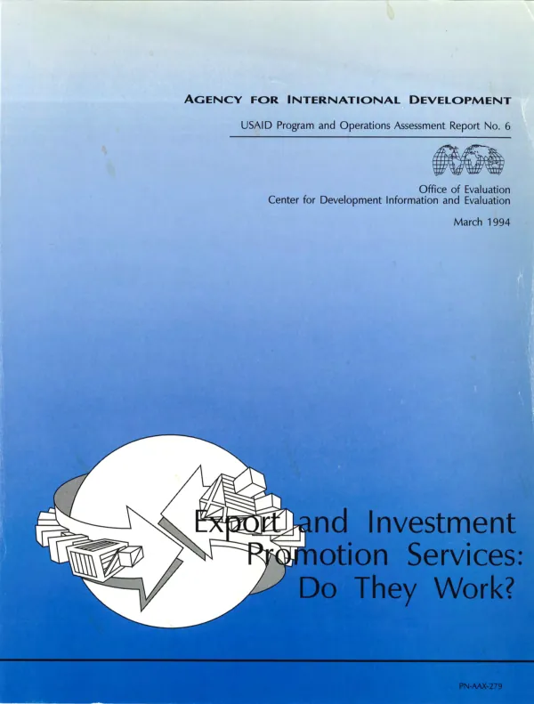 Export and investment promotion services : do they work?
