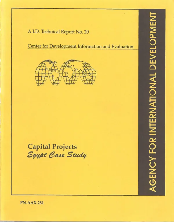 Capital projects : Egypt case study
