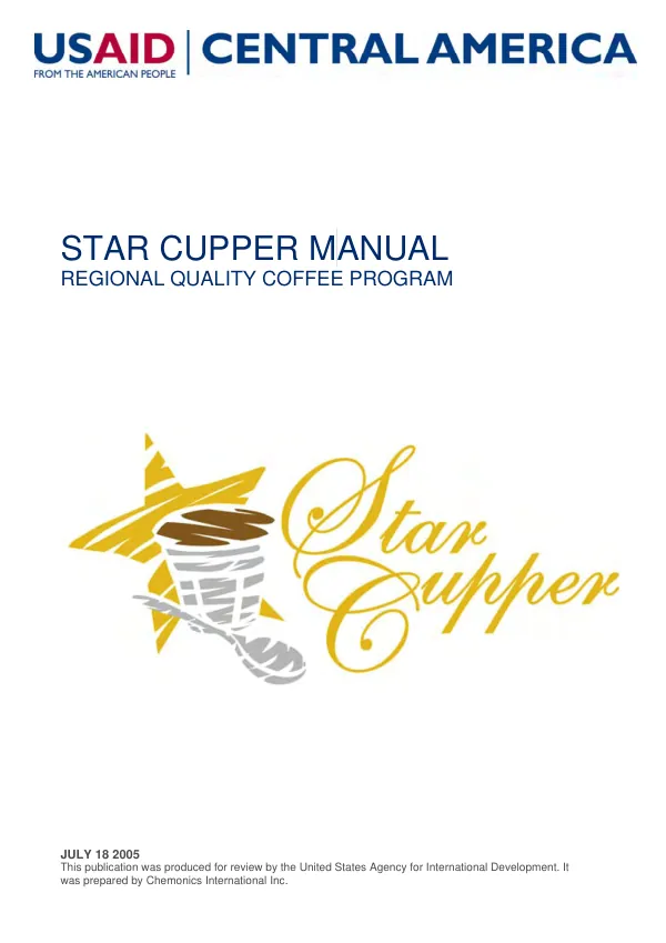 Star Cupper manual : regional quality coffee program