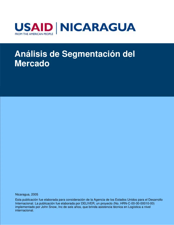 Analisis de segmentacion del mercado de Nicaragua