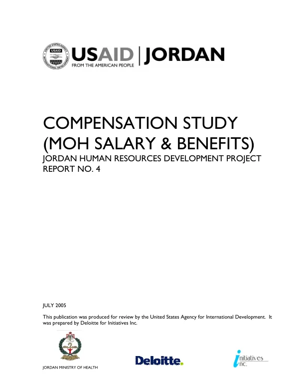 Compensation study (MOH salary & benefits)