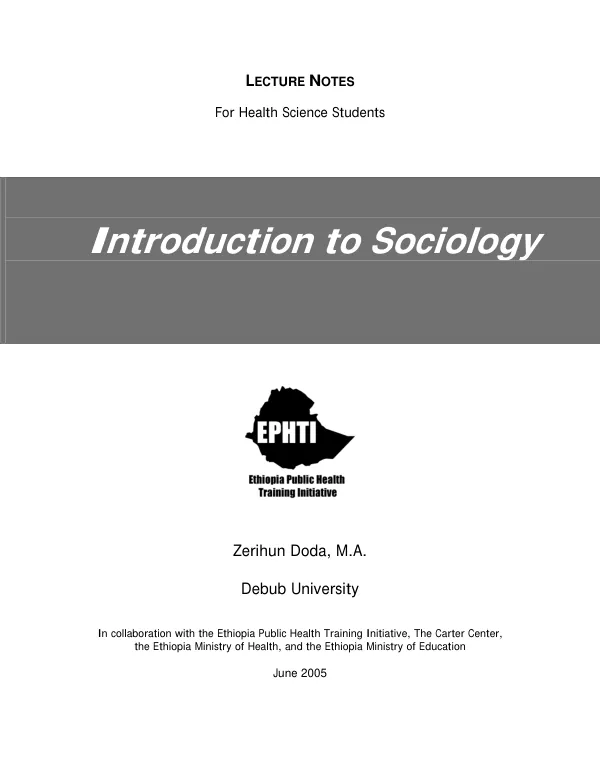 Introduction to sociolology